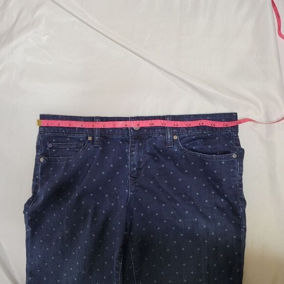 GAP dark wash polka dot retro always skinny stretch jeans 29/8 - Picture 7 of 9